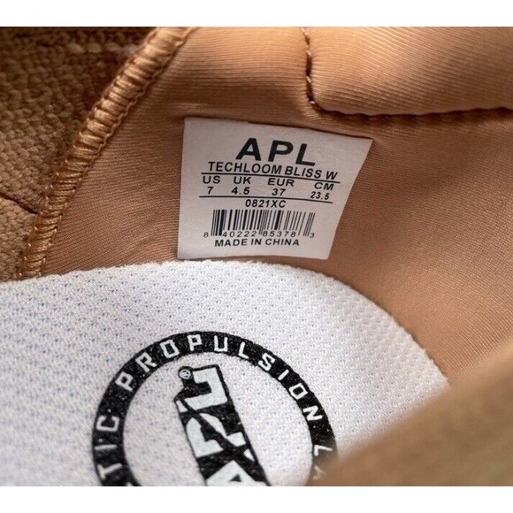 NEW APL Techloom Bliss Caramel Tan Leopard Lightweight Running Sneakers size 7 - Picture 8 of 8